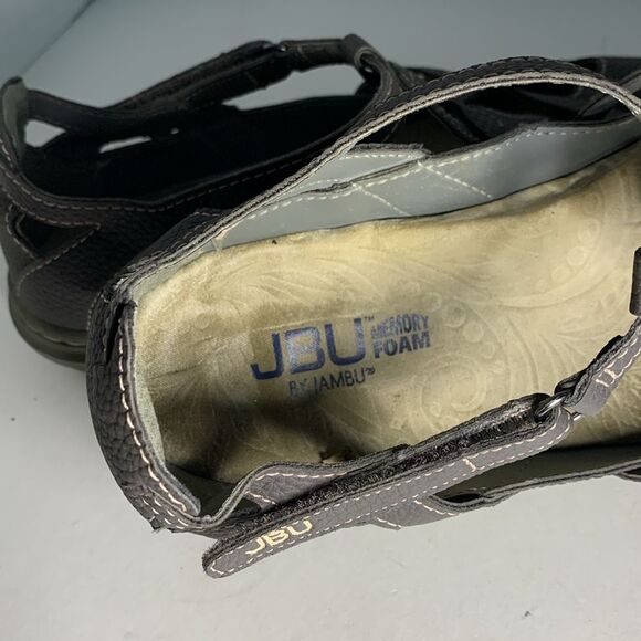 JBU by Jambu Sydney Gray Cutout Memory Foam Comfort Sandal Size 8.5M - Picture 6 of 13